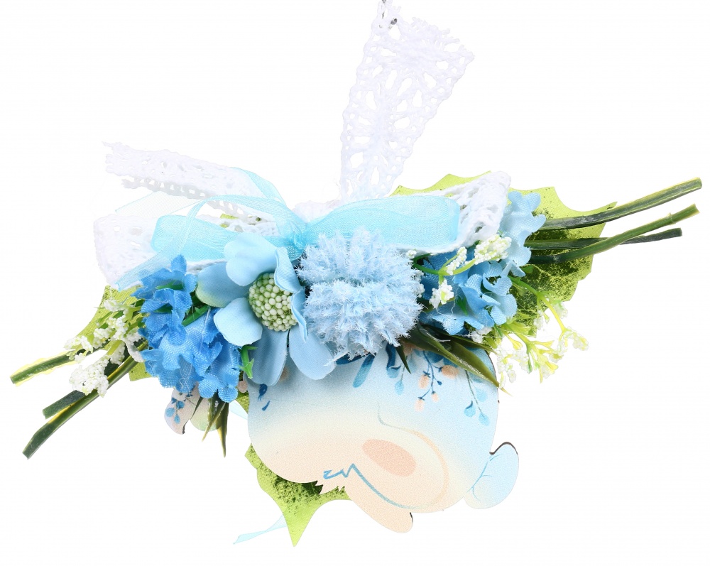 Украшение пасхальное в корзину Бутоньерка 15х15 с