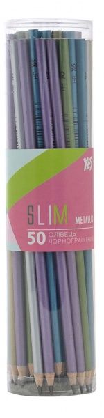 Олівець чорнографітний Slim Metallic 1 вересня