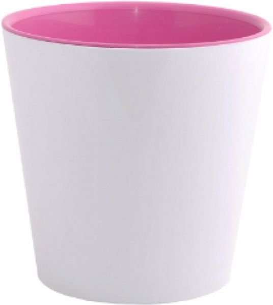 Горщик Алеана Деко 16х15,5 см круглий прозорий (114039) 