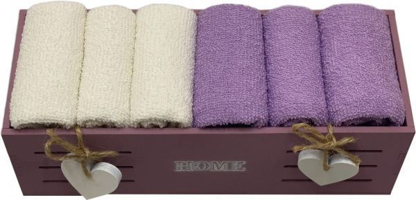 Набор полотен в корбочке HOME pink 6 шт. 30x30 см 