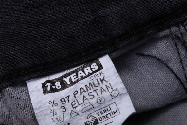 Джинсы Beren Style для девочек 8178 р.128 черный с серым 