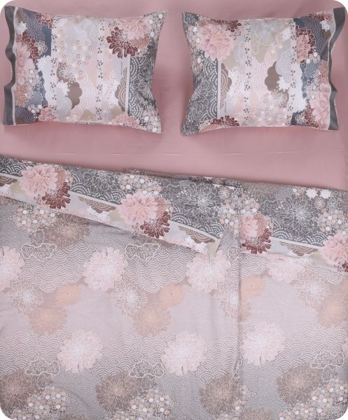 Комплект постільної білизни Madama Batterfly 41 сімейний різнокольоровий Grandfoulard 