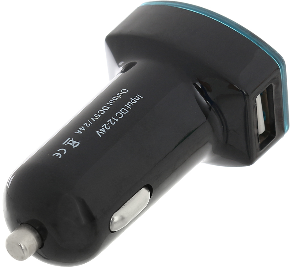 Автомобильное зарядное устройство PULSO C-2026BK 2USB (12/24V - 5V 2,4A)