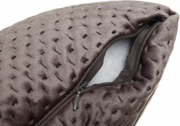 Подушка декоративна 3D Velvet 45x45 см темно-бежевий La Nuit 