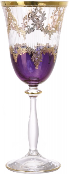 Набір бокалів для вина Violet and Gold 250 мл 6 шт. Combi 