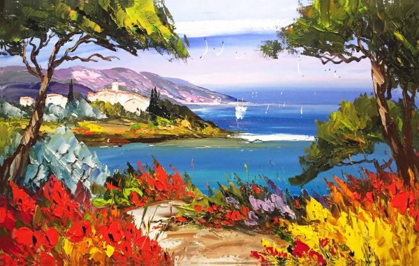 Репродукция Морской вид 50x80 см Арт Фемелі 