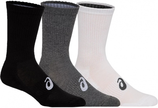 Шкарпетки Asics 3PPK CREW 155204-0701 р.II чорний/білий/сірий