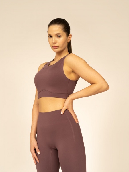 Бра 4F SPORT BRA 4FAW22USBAF055-80S р.XS коричневий