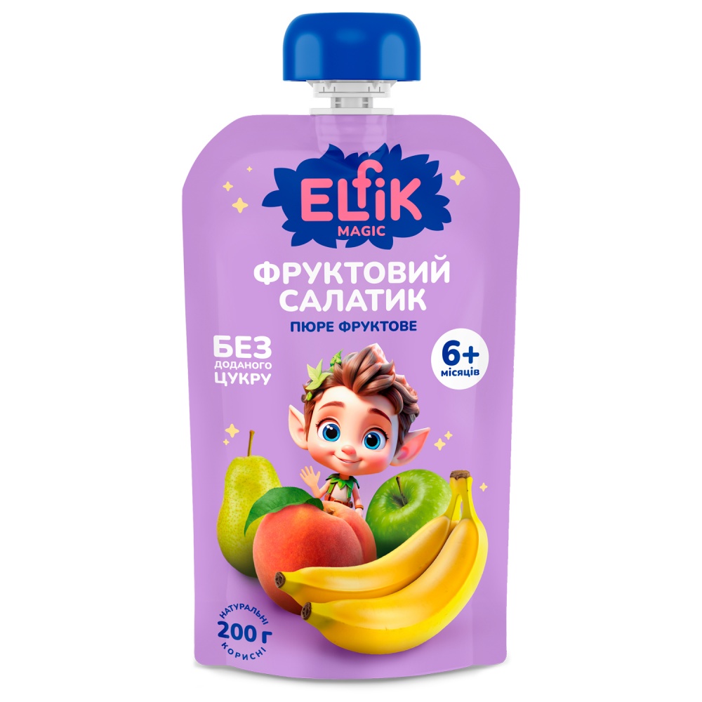 Пюре фруктове Elfik Фруктовий салатик Magic 200 г