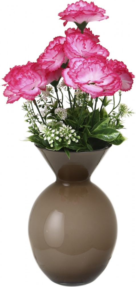 Ваза скляна Wrzesniak Glassworks Curve 20,3 см оливкава 17-10762