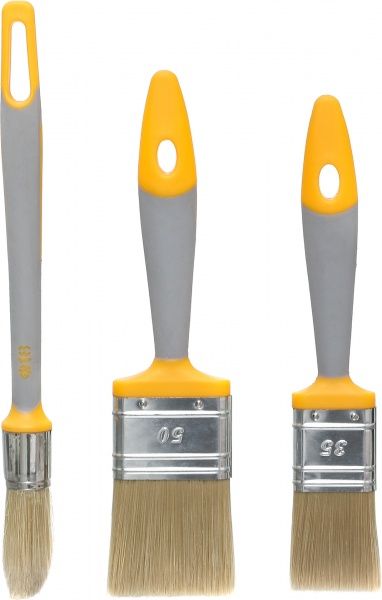 Набір пензлів Hardy жовтий 3 шт. 