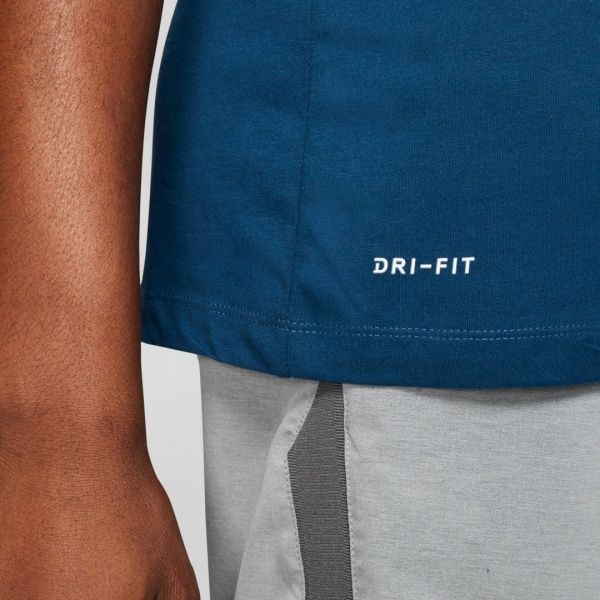 Футболка Nike M NK DRY TEE DFC CREW SOLID AR6029-432 L синій