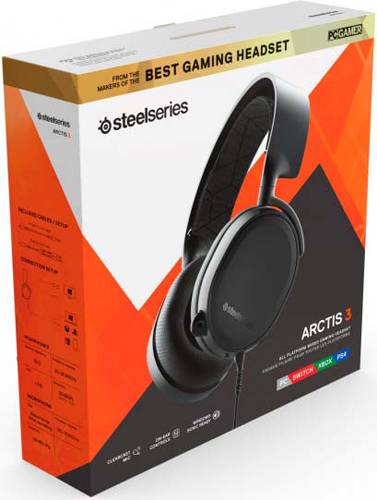 Гарнитура игровая SteelSeries Arctis 3 2019 Edition black (62901) 