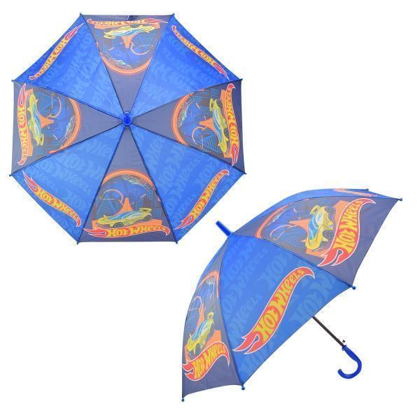 Парасолька дитяча Hot Wheels L8208, 67 см, купол 86 см синій 