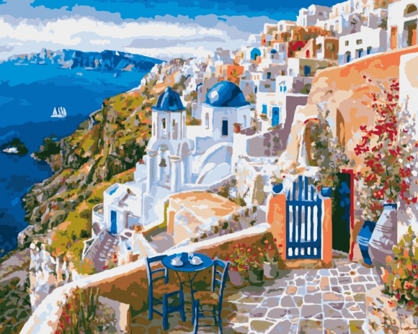 Картина по номерам Город в горах bk_1344 50x40 см BookOpt 