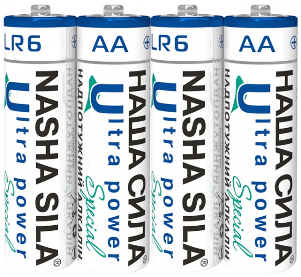 Батарейки НАША СИЛА Ultra Power Special AA (LR6, 316) 4 шт. (3085) 