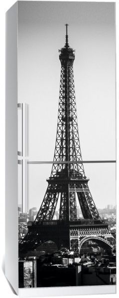 Наклейка на холодильник Zatarga Эйфелева башня ч/б 01 Z180049 65x200 см