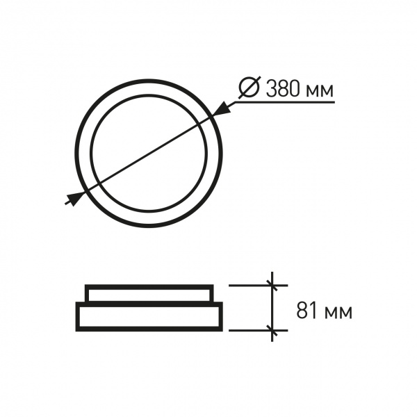Светильник светодиодный Eurolamp New 26 Вт белый LED-NLR-26W/45 