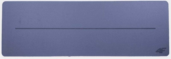 Килимок для фітнесу 4F 183x61x0,6 см синій із сірим