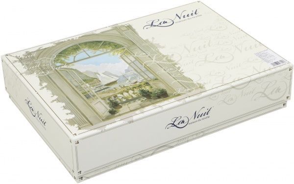 Комплект постільної білизни Elegance сімейний синій La Nuit 