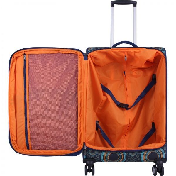 Валіза Bagland 70 л синій Леон сублiмацiя 654 (0037966244) 