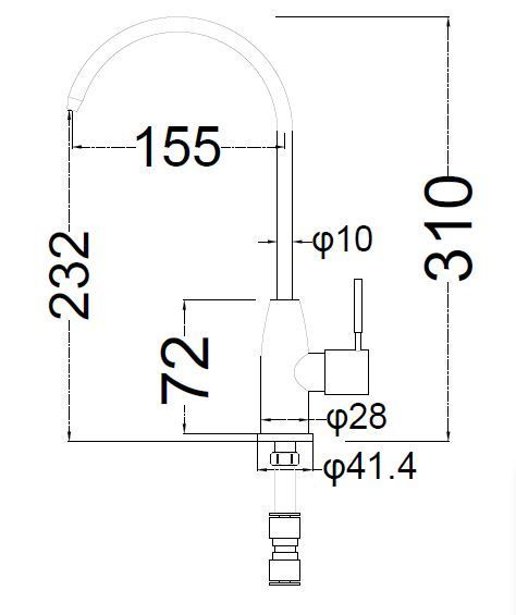 Кран Mixxen Інокс для питної води MXIN0433