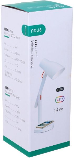 Настольная лампа Nous 9 Вт белый S6 