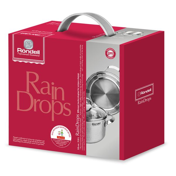 Каструля з кришкою RainDrops RDS-1295 5,6 л Rondell