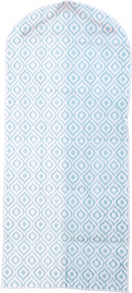 Чехол для одежды Лилия Vivendi 135x60 см бирюзовый с белым