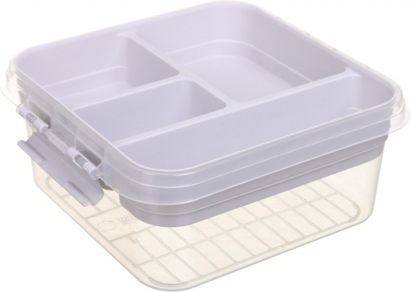 Органайзер для косметики Luna Simple 25х26х11 см фиолетовый 