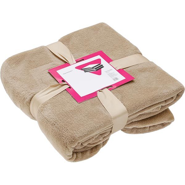 Плед мікрофібра Underprice бежевий 200x220 см 51918252