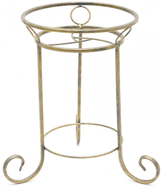 Подставка для растений Ferrum Decor ST2856 37х35x56 см античное золото 