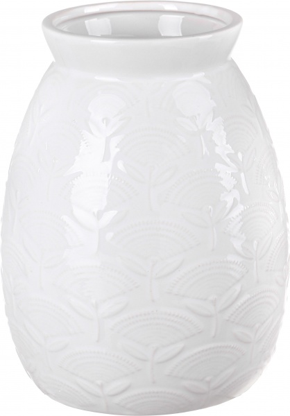 Ваза керамічна Lotus DLP20242A 19 см біла 