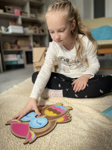 Пазл-мозаїка Apli Krapli Складанка Сова СК-05