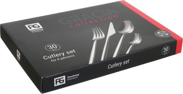 Набор столовых приборов Gracia 30 предметов на 6 персон 1296 Flamberg Premium
