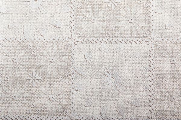 Скатерть Цветок 140x240 см серебристый Dariana 