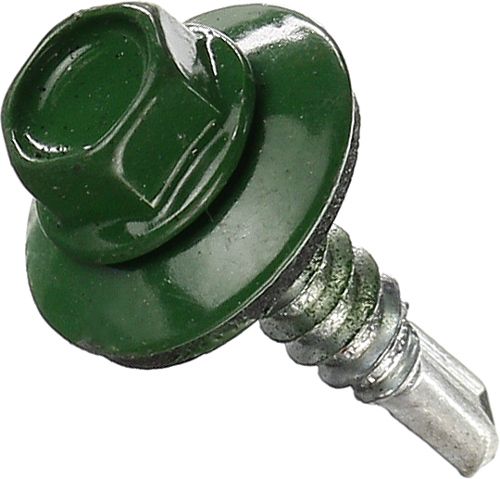 Саморіз покрівельний по металу 5,5x25 мм 20 шт зелений RAL 6002 Expert Fix