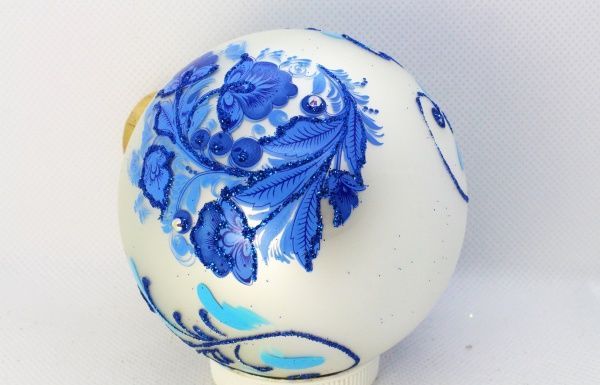 Набор елочных игрушек Гжель d80 мм 10 см 6 шт./уп. 