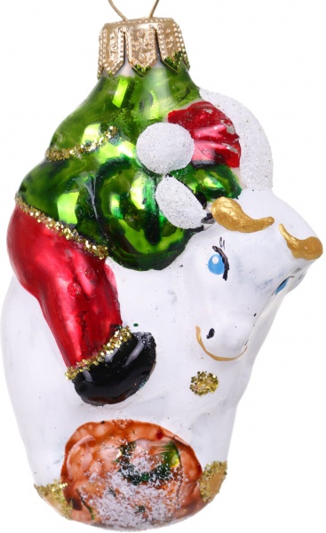 Декорация новогодняя Формовая игрушка в ассортименте 7 см 