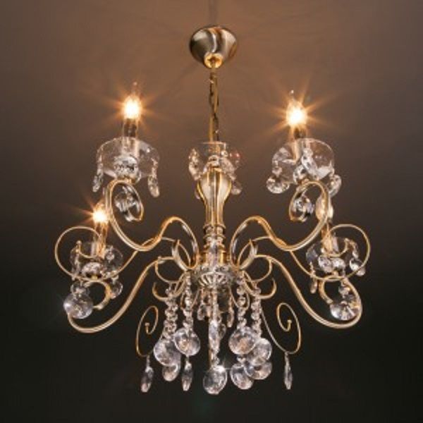 Люстра подвесная Strotskis Ravenna 5x60 Вт E14 античная бронза 10104/5