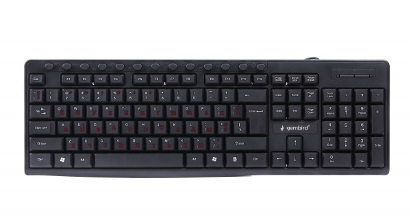 Клавиатура Gembird KB-UM-107-UA (KB-UM-107-UA) black 