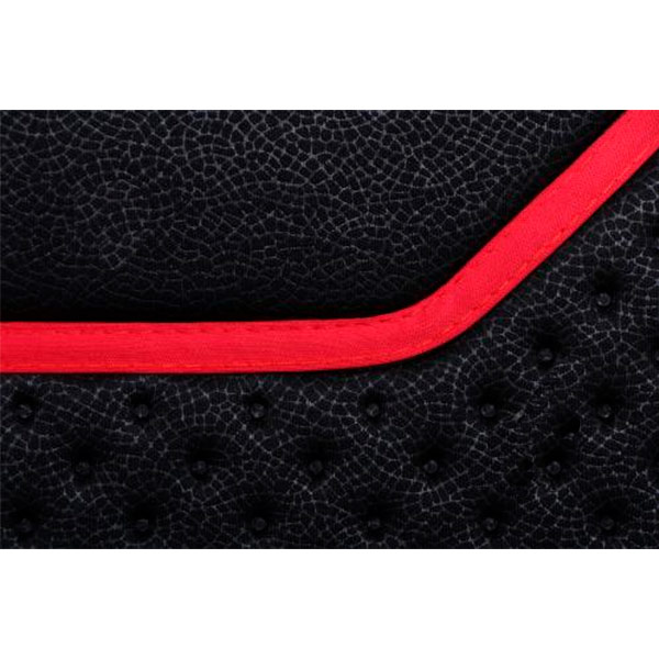 Накидка на сидіння велюровий вставка масажер на деревянных бусах 127x39 см CarCommerce чорний