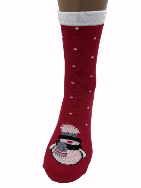 Носки женские Cool Socks Снеговик 1792 р. 25-27 красный 