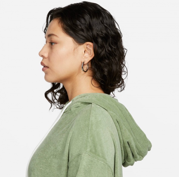 Джемпер Nike W NSW TRRY OS PO HOODIE A2 DV7824-386 р. XL зелений