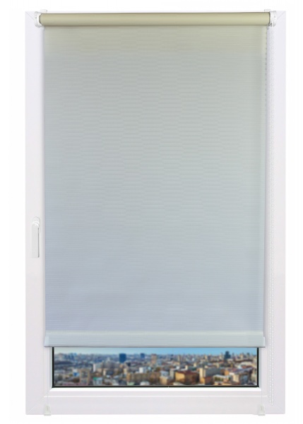 Ролета мини Delfa Жаккард Модерн 62x170 см кремовая 