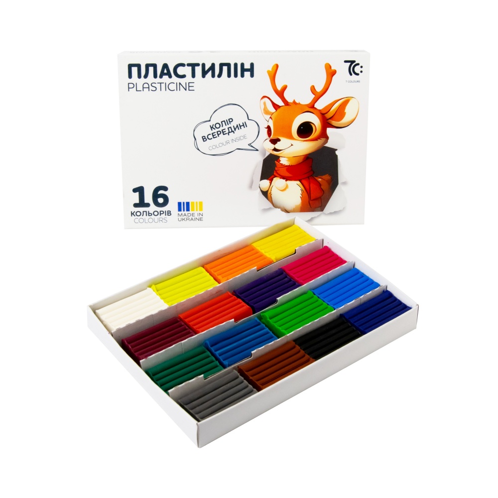 Пластилин восковый 16 цветов 7C31602 7С: