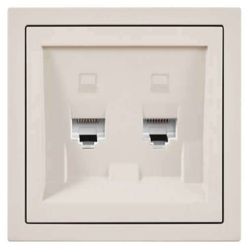 Механізм розетки комп’ютерна HausMark Juna IP20 пісочна/бежевий 7041-1888U2-141