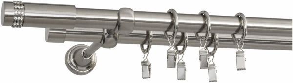 Карниз Bojanek Karbonado подвійний укомплектований d19 мм 240 см сталь 