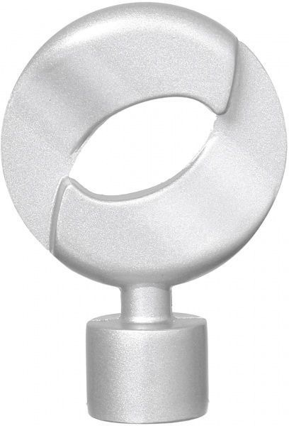 Наконечник Gardinia Ally Коло набірний d16 мм срібний 2 шт. 