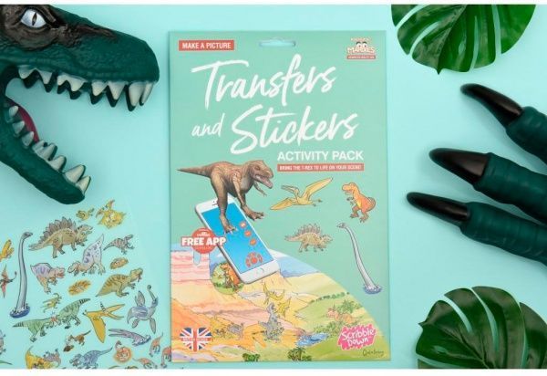 Набір наліпок Scribble Down Динозаври, з онлайн-додатком (SD / 22)